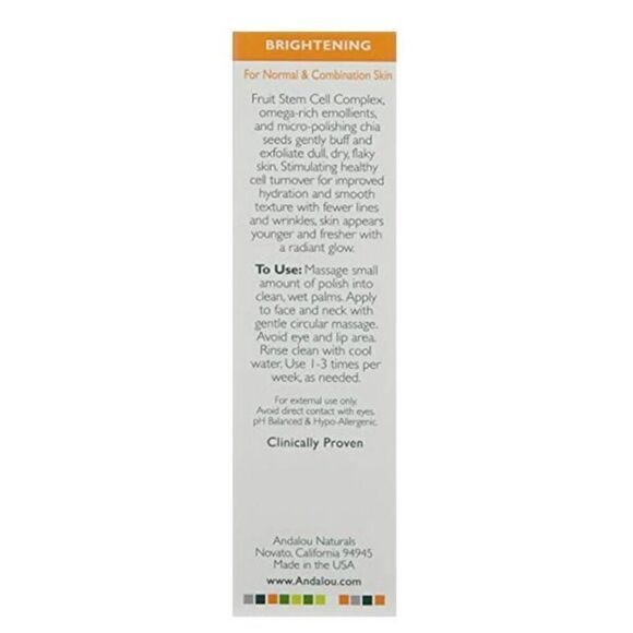 ANDALOU NATURALS - NWT Chia Omega + C Radiant Skin Polish 2 oz. - Picture 9 of 13